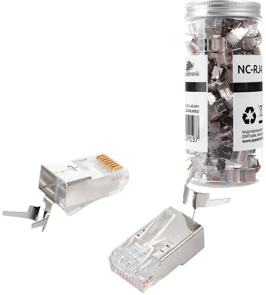 Spacetronik RJ45 kištukas 7 kat. FTP NC-RJ457FT-16 100 vnt.