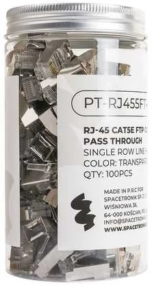 Spacetronik RJ45 tiesioginis cat5e FTP kištukas PT-RJ455FT-0 100 vnt.