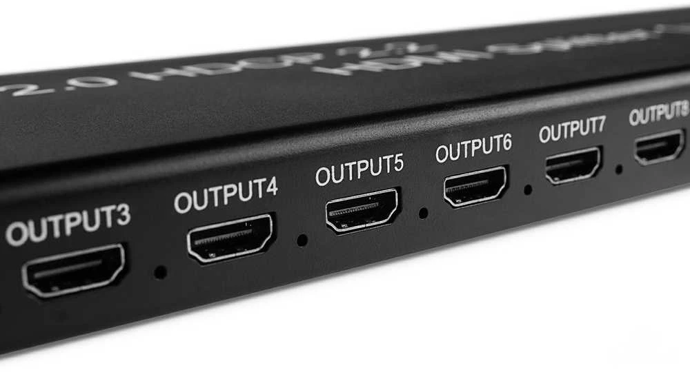 Spacetronik 1x10 SPH-RS110_V20 4K 60 Hz HDR HDMI skirstytuvas