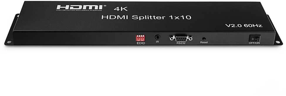 Spacetronik 1x10 SPH-RS110_V20 4K 60 Hz HDR HDMI skirstytuvas