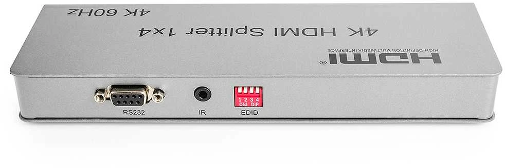 Šakotuvas Spacetronik HDMI skirstytuvas 1x4 SPH-RS104_V46 4K 60 Hz CEC