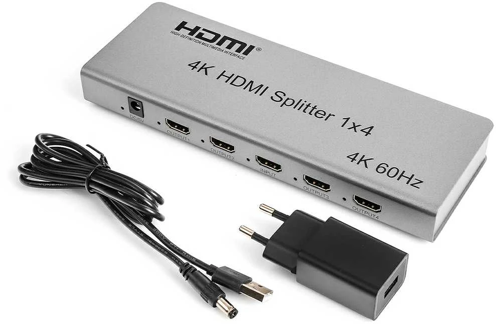 Šakotuvas Spacetronik HDMI skirstytuvas 1x4 SPH-RS104_V46 4K 60 Hz CEC