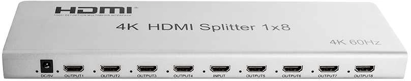 Spacetronik HDMI skirstytuvas 1x8 SPH-RS108_V46 4K 60Hz CEC