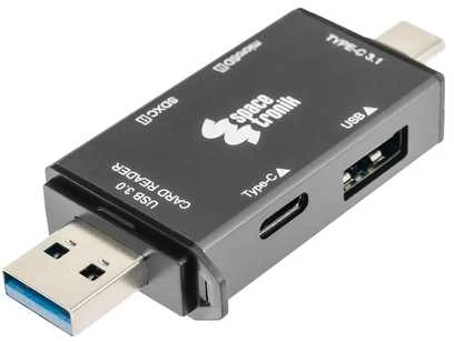 Spacetronik Skaitytuvas kart 6 in 1 SD3.0 TF3.0 5Gbps SPU-CR07