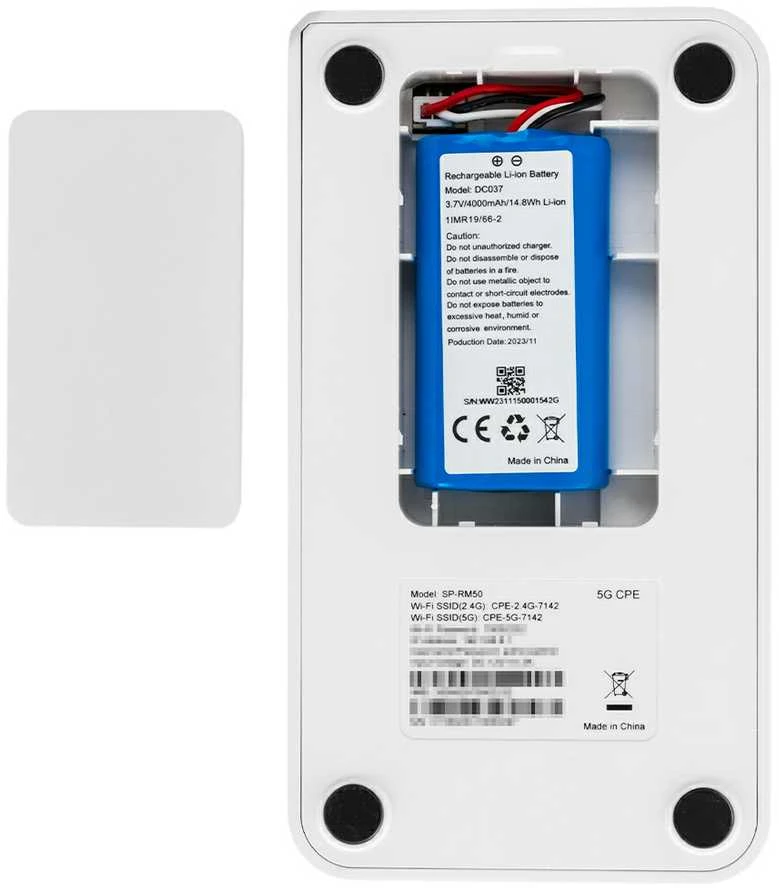 Spacetronik SP-RM50 mobilusis 5G maršrutizatorius skirtas WiFi 6 SIM kortelei