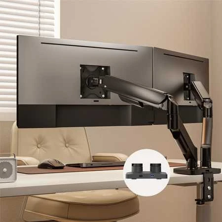 Spacetronik SPAG122 dviejų monitorių laikiklis su SPAG1 USB prievadais