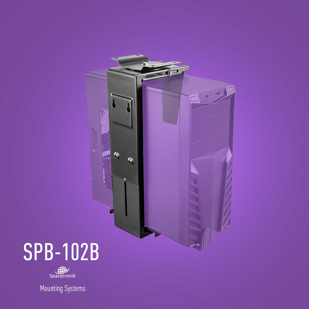 Kompiuterio laikiklis po stalu Spacetronik S SPB102B