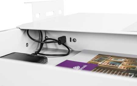 Stalčius Spacetronik SPB174W baltas su USB prievadais S