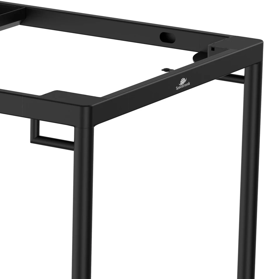 Spacetronik SPE-422B juodo metalo stalo rėmo kampas