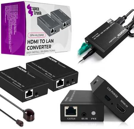 Spacetronik SPH-HLC6IR2 HDMI į LAN keitiklis