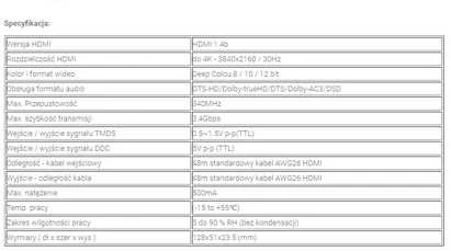 Spacetronik SPH-RS102V14 HDMI 1/2 skirstytuvas