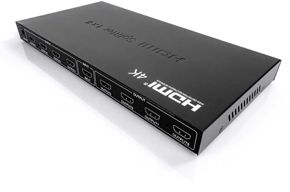 Spacetronik SPH-RS108_V14 HDMI 1/8 skirstytuvas