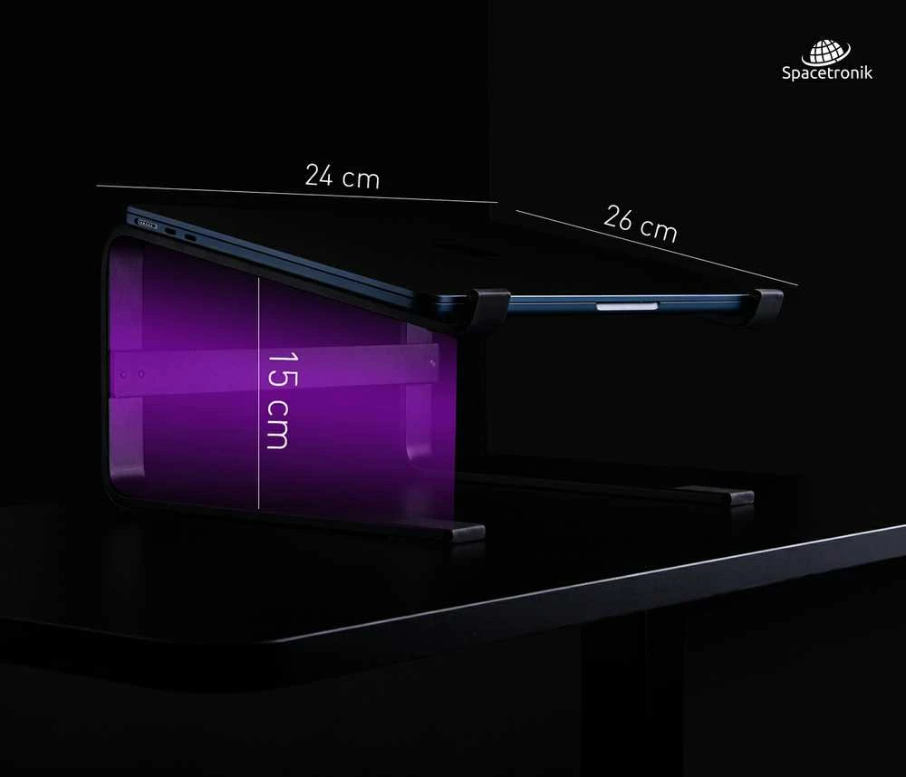 Spacetronik SPP-103B aukštas nešiojamojo kompiuterio stovas