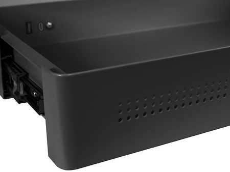 Spacetronik Stalčiaus įdėklas su USB prievadais Juodas SPB142B