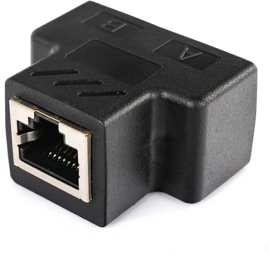 Spacetronik RJ45 skirstytuvas, juodas