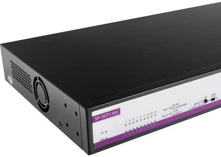 Šakotuvas Spacetronik Jungiklis 16 prievadų RJ45 2.5G SFP 10G prievadas SP-SGT116S