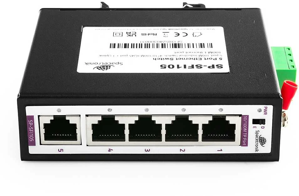 Šakotuvas Spacetronik SWITCH 5 jungčių SP-SFI105 Pramoninis