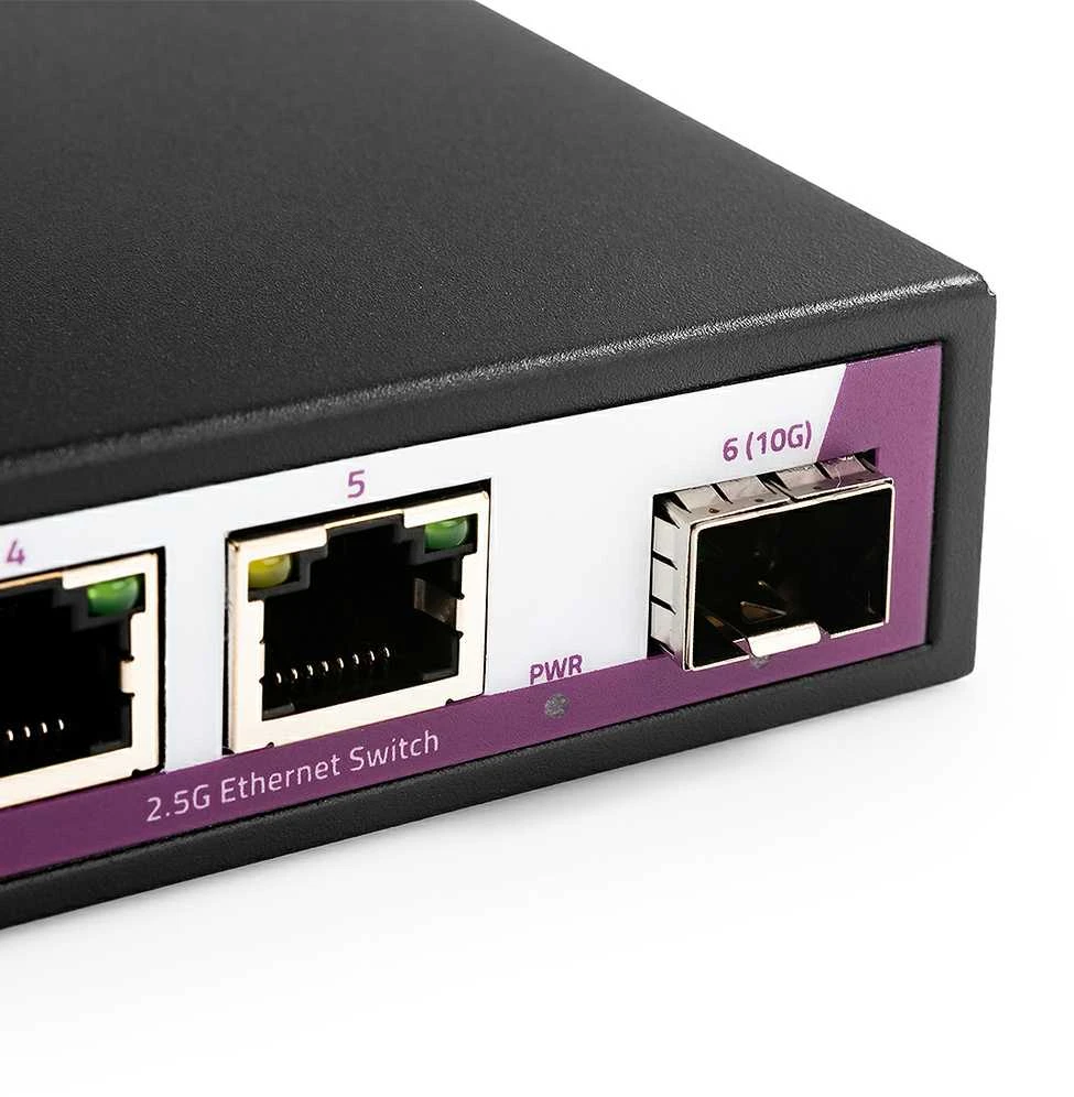 Šakotuvas Spacetronik SWITCH 5 RJ45 2.5G prievadai + SFP 10G prievadas SP-SGT105S
