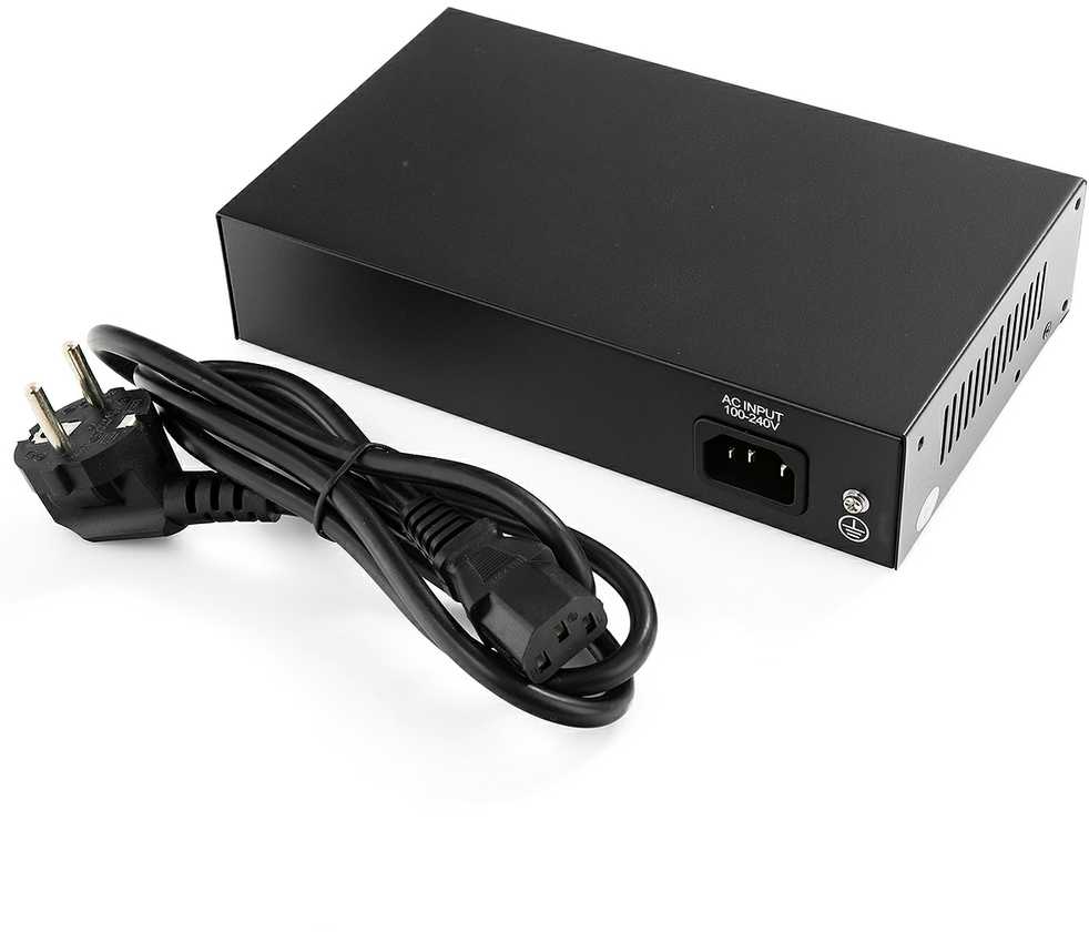 Šakotuvas Spacetronik SWITCH 6 prievadų 100Mbps POE 65W SP-SF1006P SP-SF1
