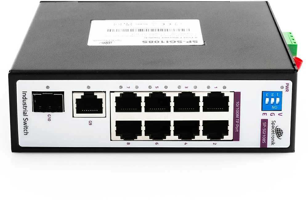 Šakotuvas Spacetronik PERJUNKITE 8 prievadų SP-SGI108S pramoninį SFP