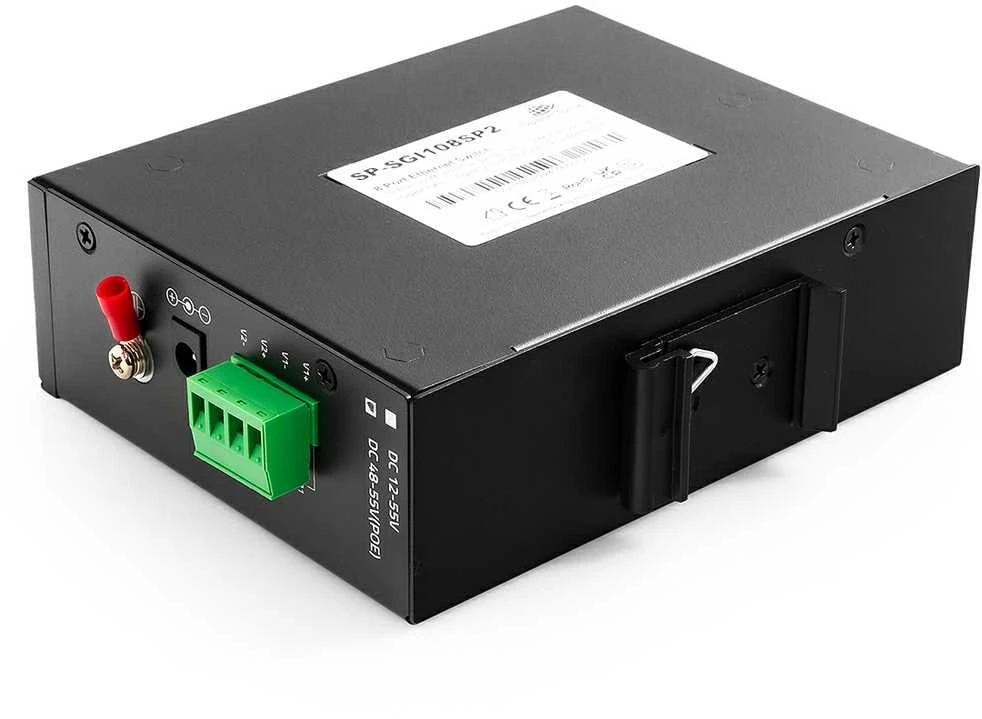 Šakotuvas Spacetronik SWITCH 8 prievadų SP-SGI108SP2 Industrial PoE SFP