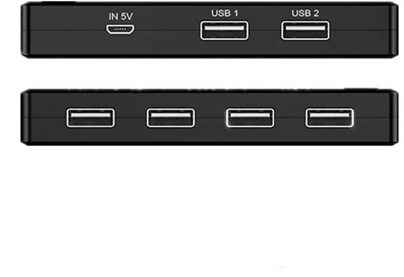 Spacetronik KVM spausdintuvo USB 2/4 jungiklis SPU-KVM02