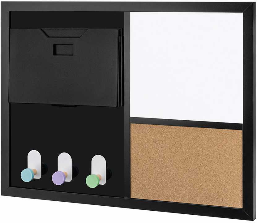 Spacetronik Bez Marki TABLICA MAGNETYCZNA SUCHOŚCIERALNA na magnesy 60x45 DO BIURA organizer