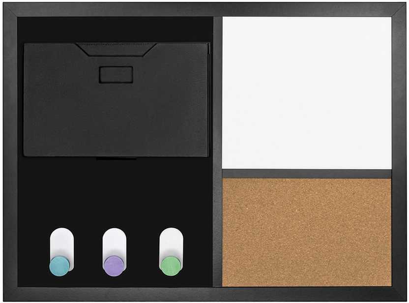 Spacetronik Bez Marki TABLICA MAGNETYCZNA SUCHOŚCIERALNA na magnesy 60x45 DO BIURA organizer