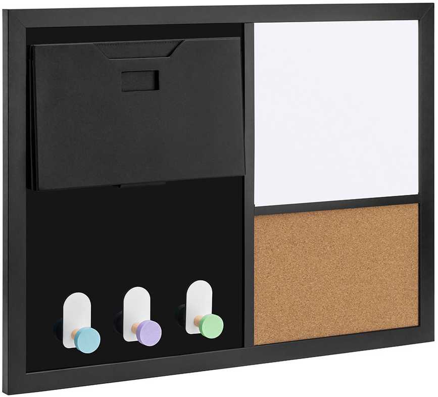 Spacetronik Bez Marki TABLICA MAGNETYCZNA SUCHOŚCIERALNA na magnesy 60x45 DO BIURA organizer