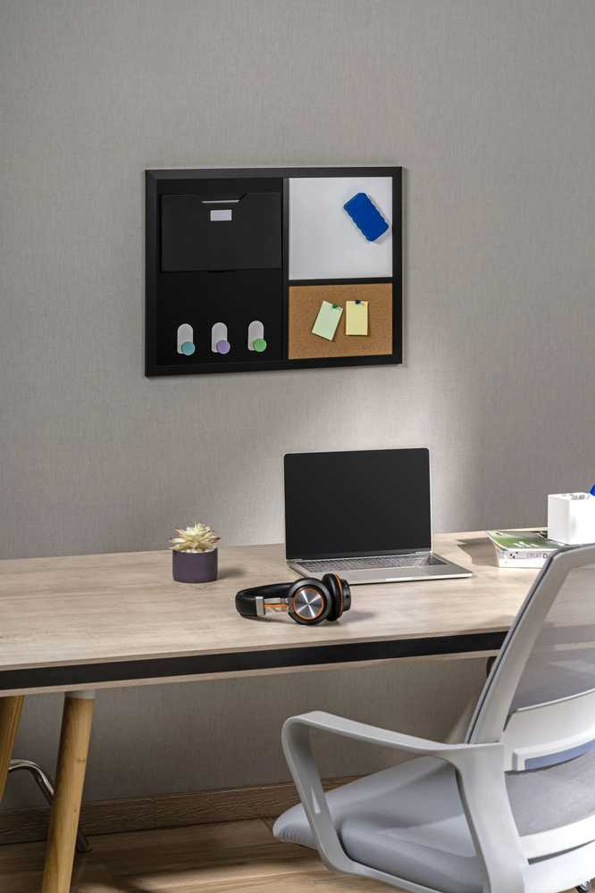 Spacetronik Bez Marki TABLICA MAGNETYCZNA SUCHOŚCIERALNA na magnesy 60x45 DO BIURA organizer