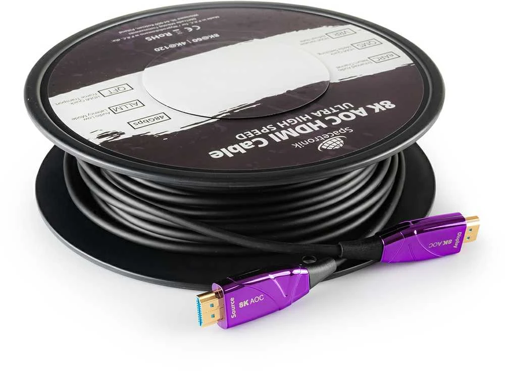 Spacetronik UHS AOC HDMI 2.1 optinis kabelis SH-OX600 60 m