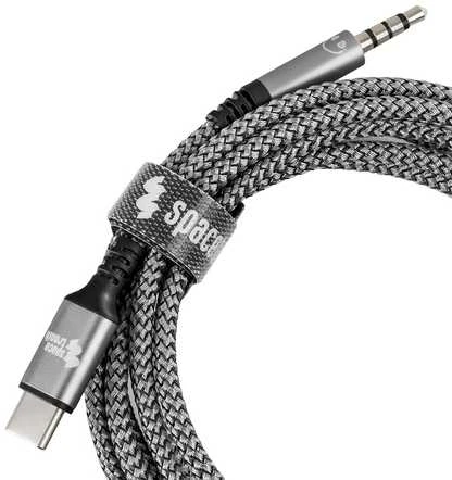 Spacetronik USB-C kabelio adapteris su 3,5 mm lizdu ir USB-C SPU-A29