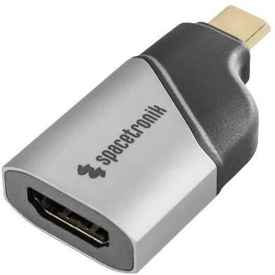 Spacetronik USB-C į HDMI adapteris, kampinė jungtis