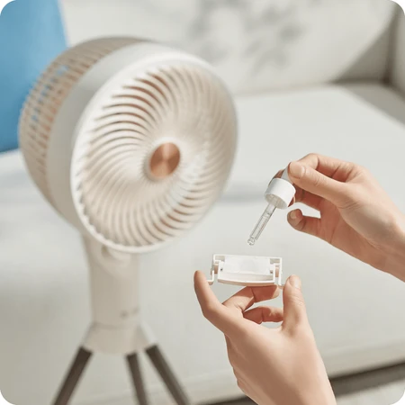 Spacetronik Ventiliatorius su aromaterapią Airpuff 3 balta