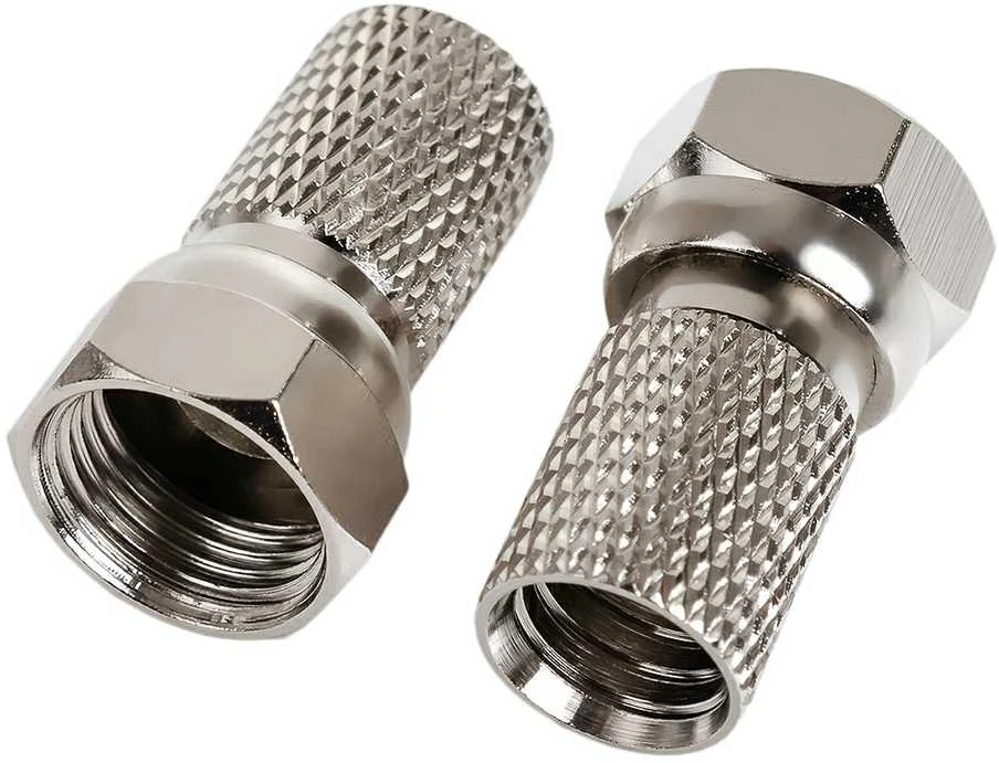 Spacetronik F tipo kištukas su užsukamu didele veržle 7.0mm/20mm TV-FT04 100 vnt.