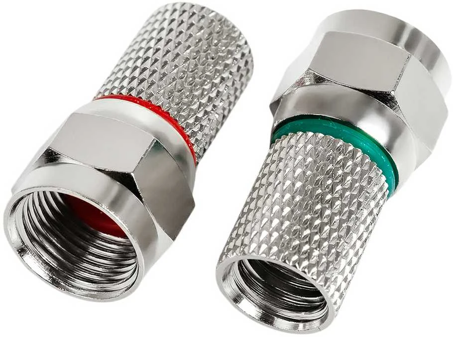 Spacetronik F tipo užsukamas kištukas HQ MIX 6.5mm/22.5mm TV-FT07 50 vnt.