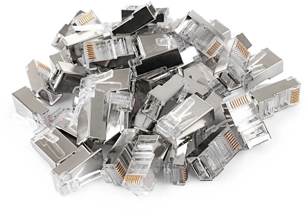 Spacetronik RJ45 kištukas kat. 5e FTP NC-RJ455FT-0 100 vnt.