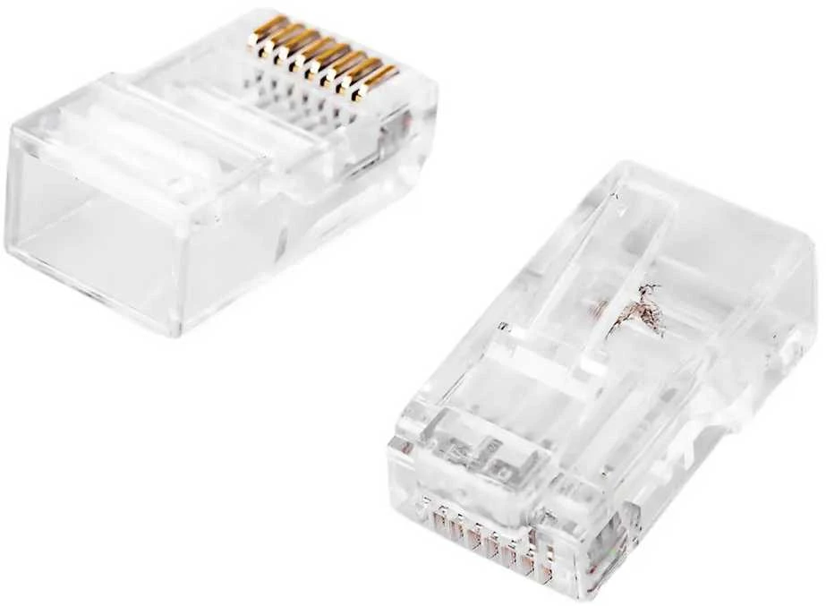 RJ45 6 kategorijos jungtys, 2 vnt.