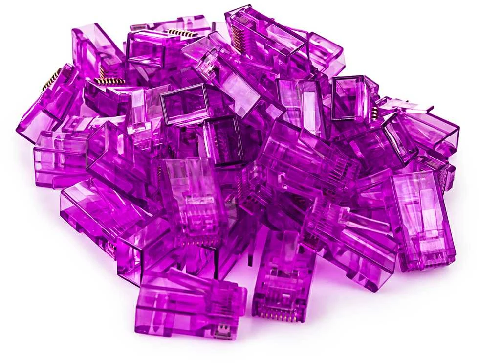 Spacetronik RJ45 kištukas, pralaidumas, 6 kat. UTP PT-RJ456UP-1, 100 vnt.