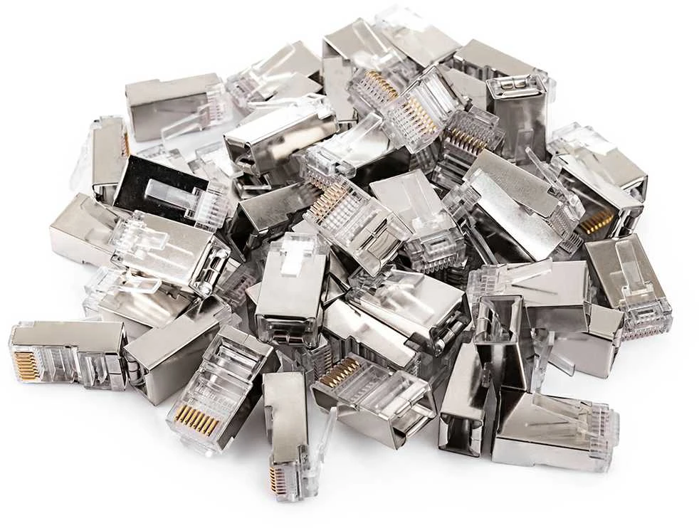 Spacetronik RJ45 tiesioginis cat5e FTP kištukas PT-RJ455FT-0 25 vnt.