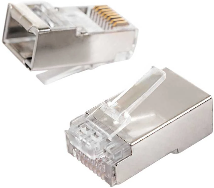 Spacetronik RJ45 kištukas, praėjimo kat.6 FTP PT-RJ456FT-1 25vnt.