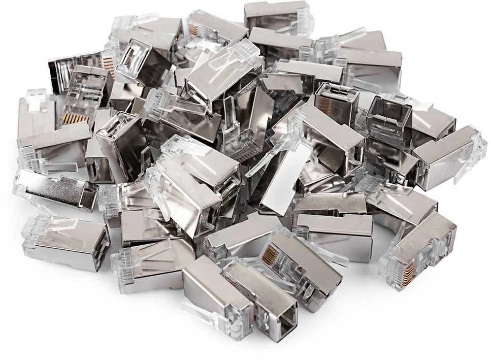 Spacetronik RJ45 kištukas, praėjimo kat.6 FTP PT-RJ456FT-1 25vnt.