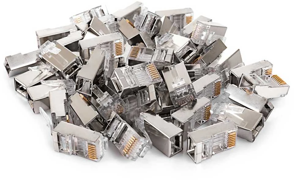 „Spacetronik“ RJ45 praėjimo kištukas cat6 FTP PT-RJ456FT-11 100 vnt.