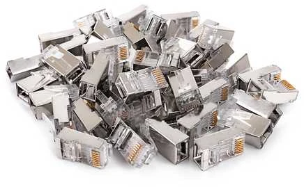 „Spacetronik“ RJ45 praėjimo kištukas cat6 FTP PT-RJ456FT-11 100 vnt.