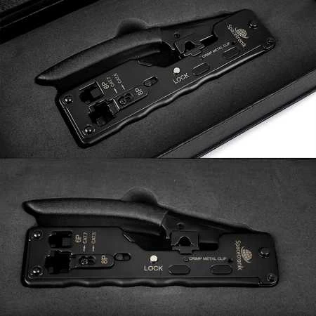 Maršrutizatorius „Spacetronik“ užspaudimo įrankis RJ45 / RJ12 / RJ11 (PT-CT02)