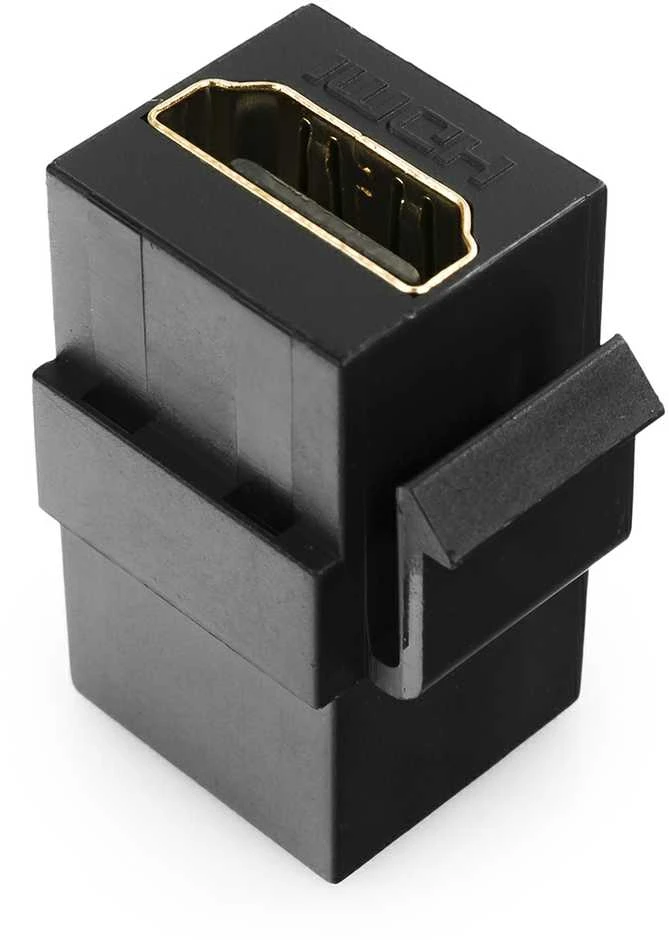 Spacetronik HDMI Keystone modulis - juoda jungtis su spaustukais
