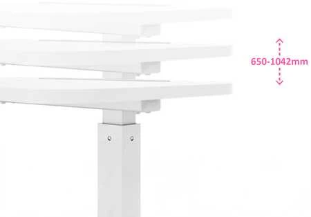 Reguliuojamas stalas Spacetronik Buddy 19 baltas 7kg