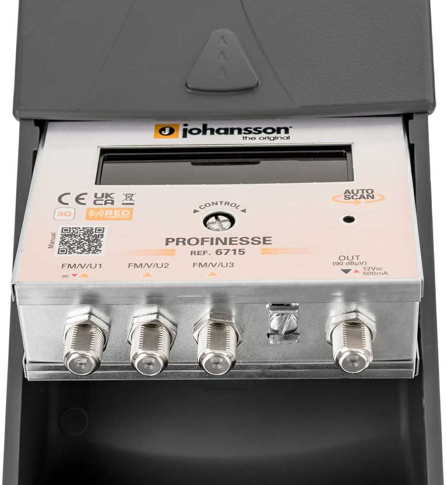 Stiprintuvas Johansson KIT6715 3x FM/VHF/UHF 90 dBµV