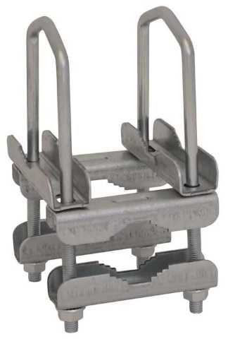 Stojaki Maszty Antenos stiebo jungties spaustukai - 2 vnt. rinkinys