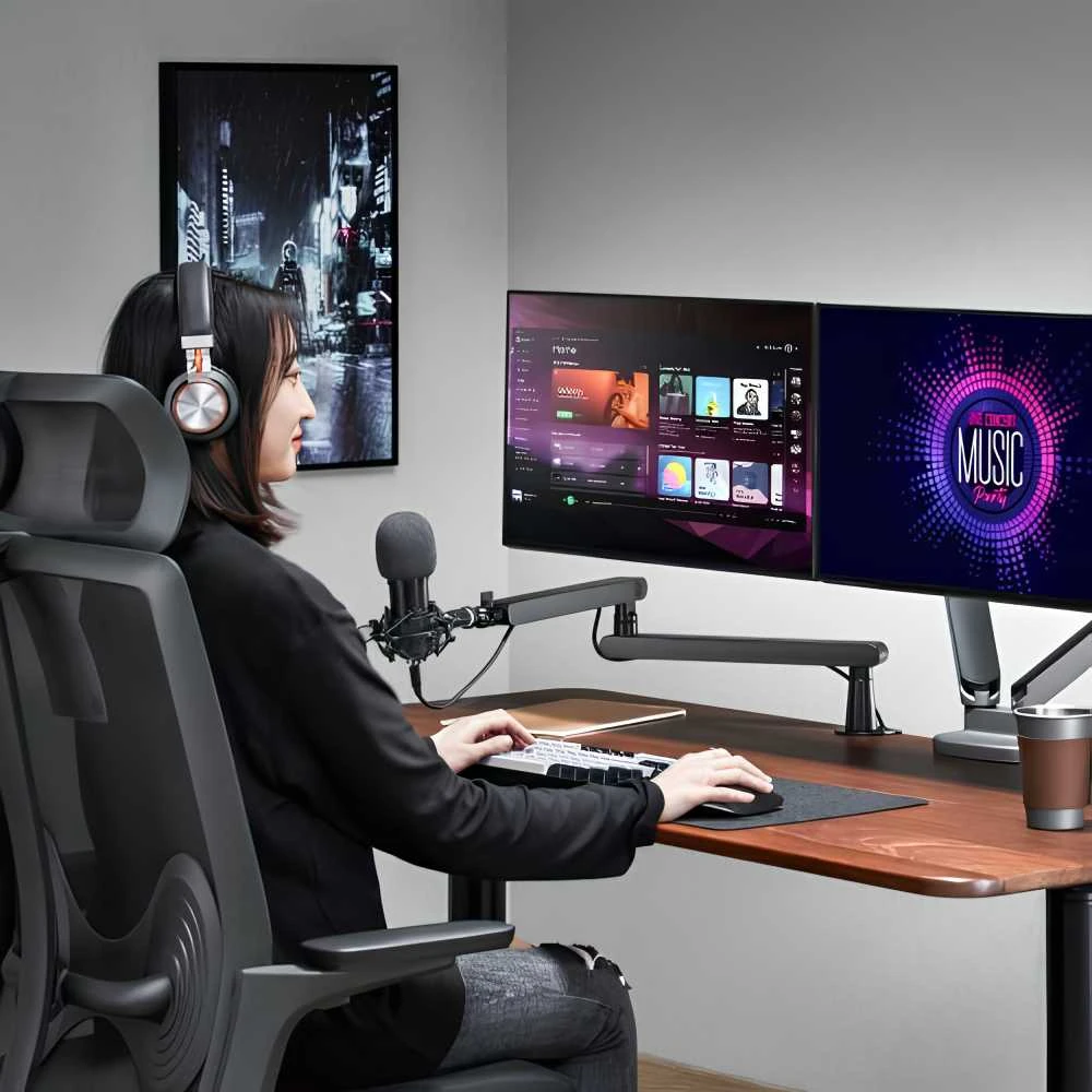 Spacetronik SPA-101 PRO studijinis mikrofono laikiklis